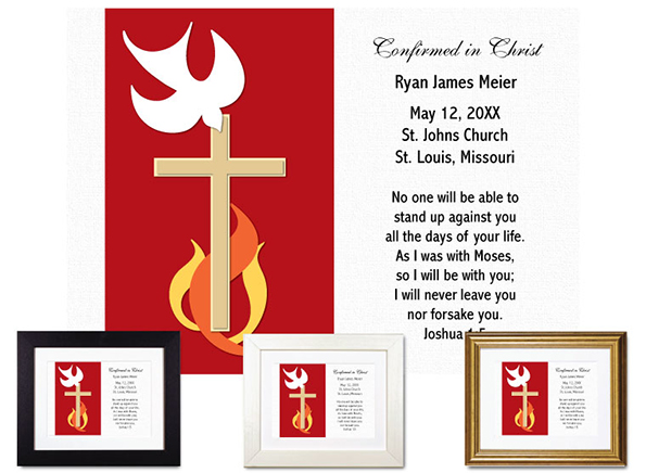 Personalized confirmation keepsake