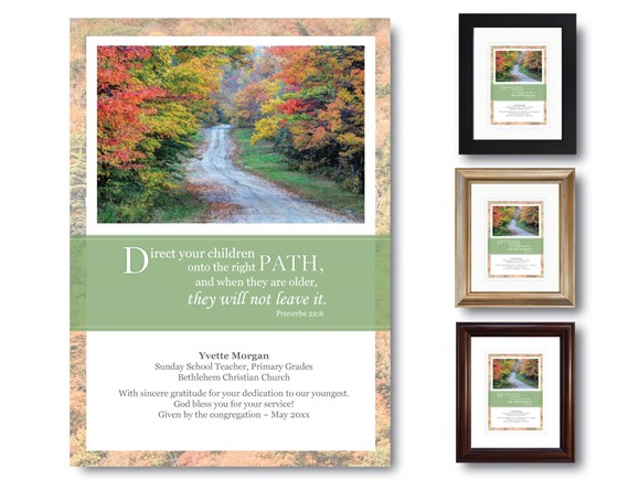 Teacher Appreciation Plaque - The Right Path