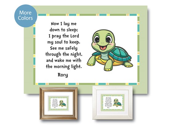 Personalized Bedtime Prayer Plaque for Children