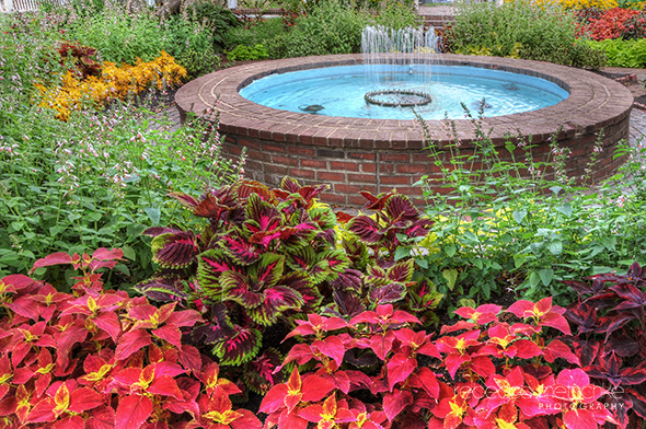 Formal Garden at Prescott Park in Portsmouth, NH