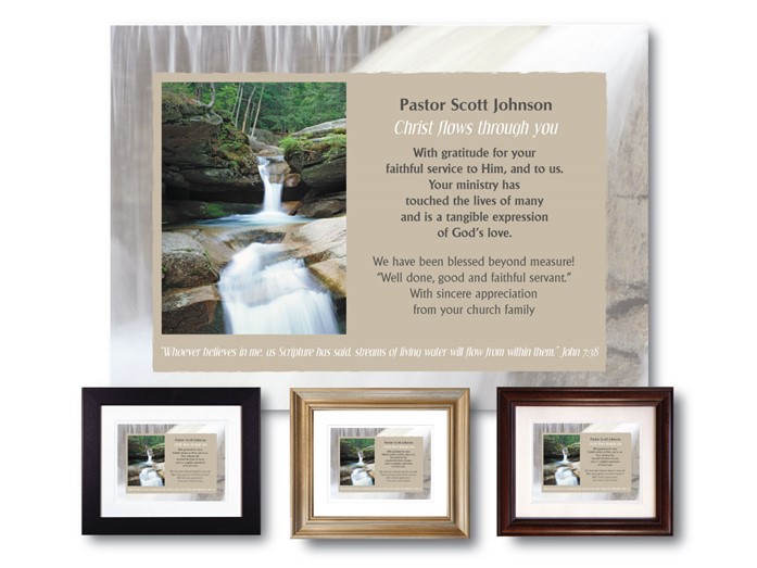 Christ Flows Through You - Personalized Clergy Appreciation Plaque