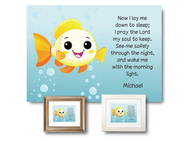 Personalized Bedtime Prayer Plaque for Children