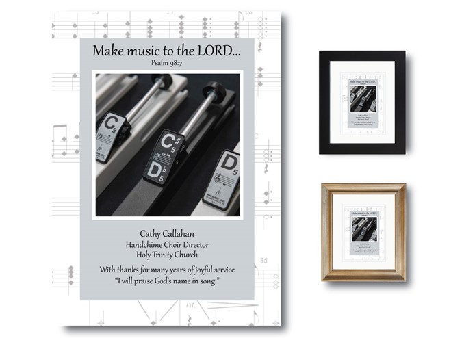 Personalized Musician Appreciation Plaque - Handchimes