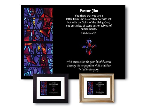 Personalized Pastor Appreciation Plaque - The Christian Gift