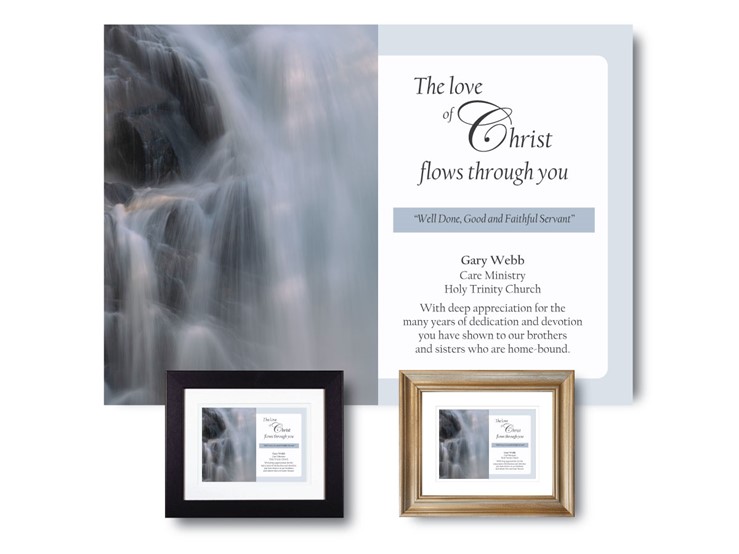 Personalized Service Appreciation Plaque - Flows Through You