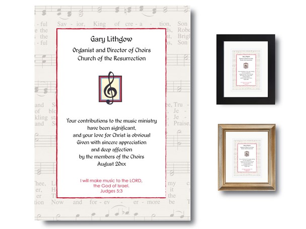 Beautiful Savior - Personalized Musician Appreciation Plaque