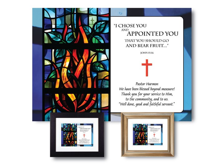I Chose You and Appointed You - Personalized Clergy Appreciation Plaque